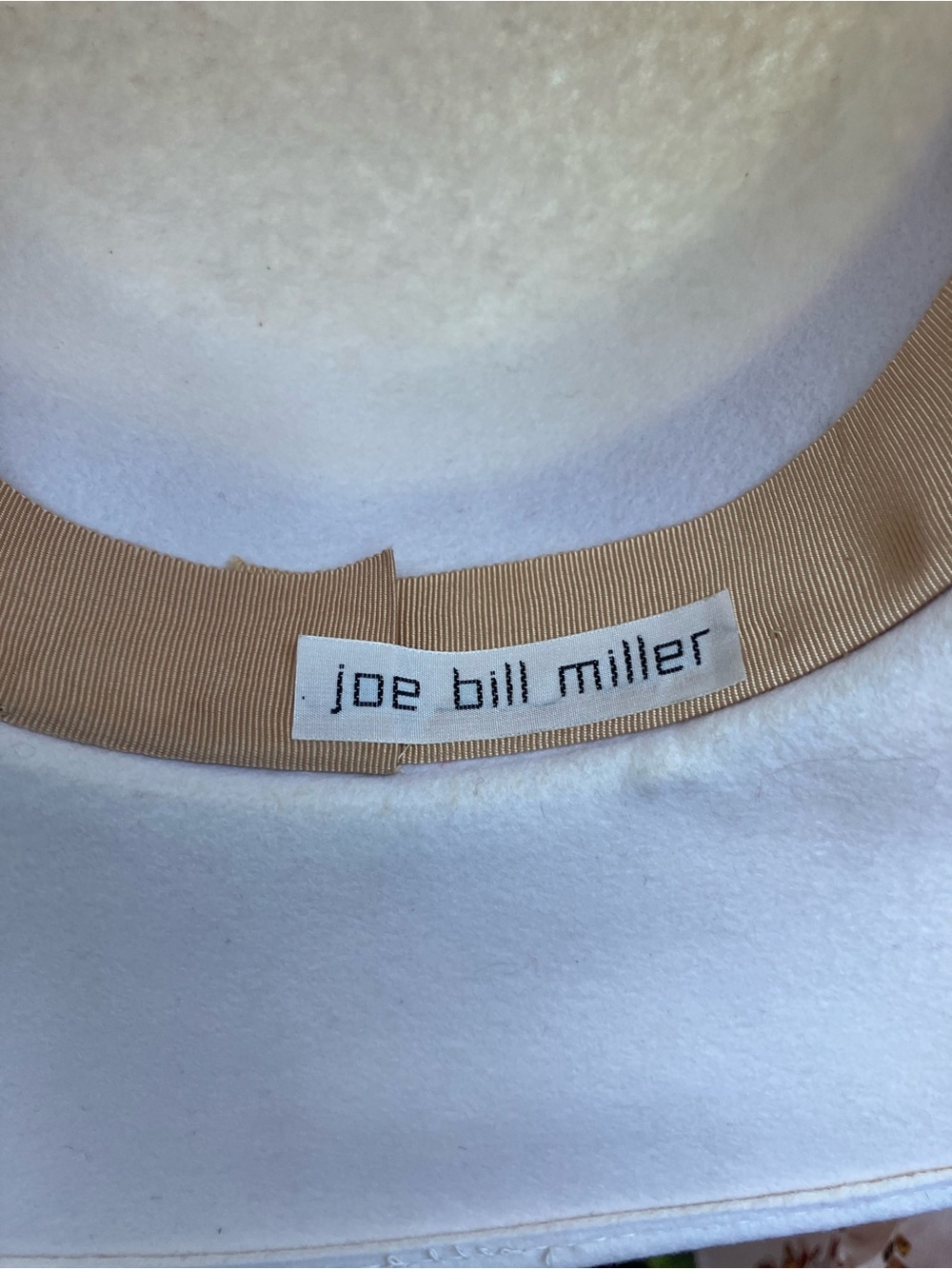 Joe Bill Miller wool brimmed hat with real feathers and ribbon - Picture 8 of 12